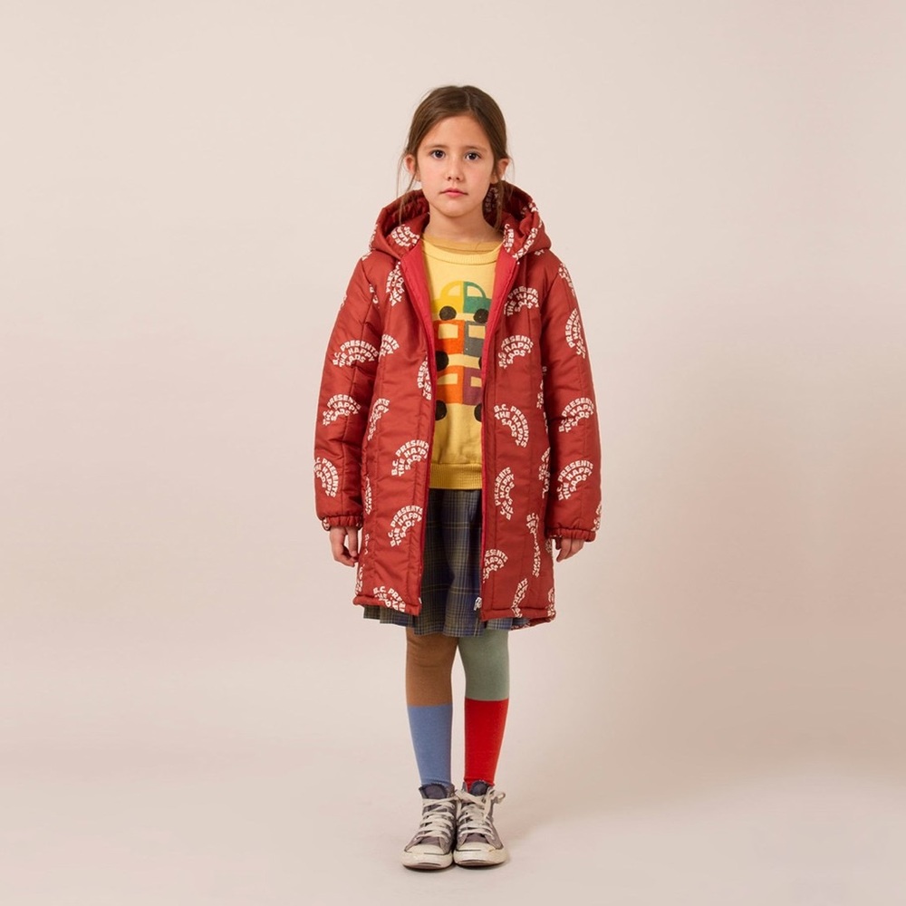 BNWT Bobo Choses The Happy Sads padded anorak size 10-11 Yrs Old.